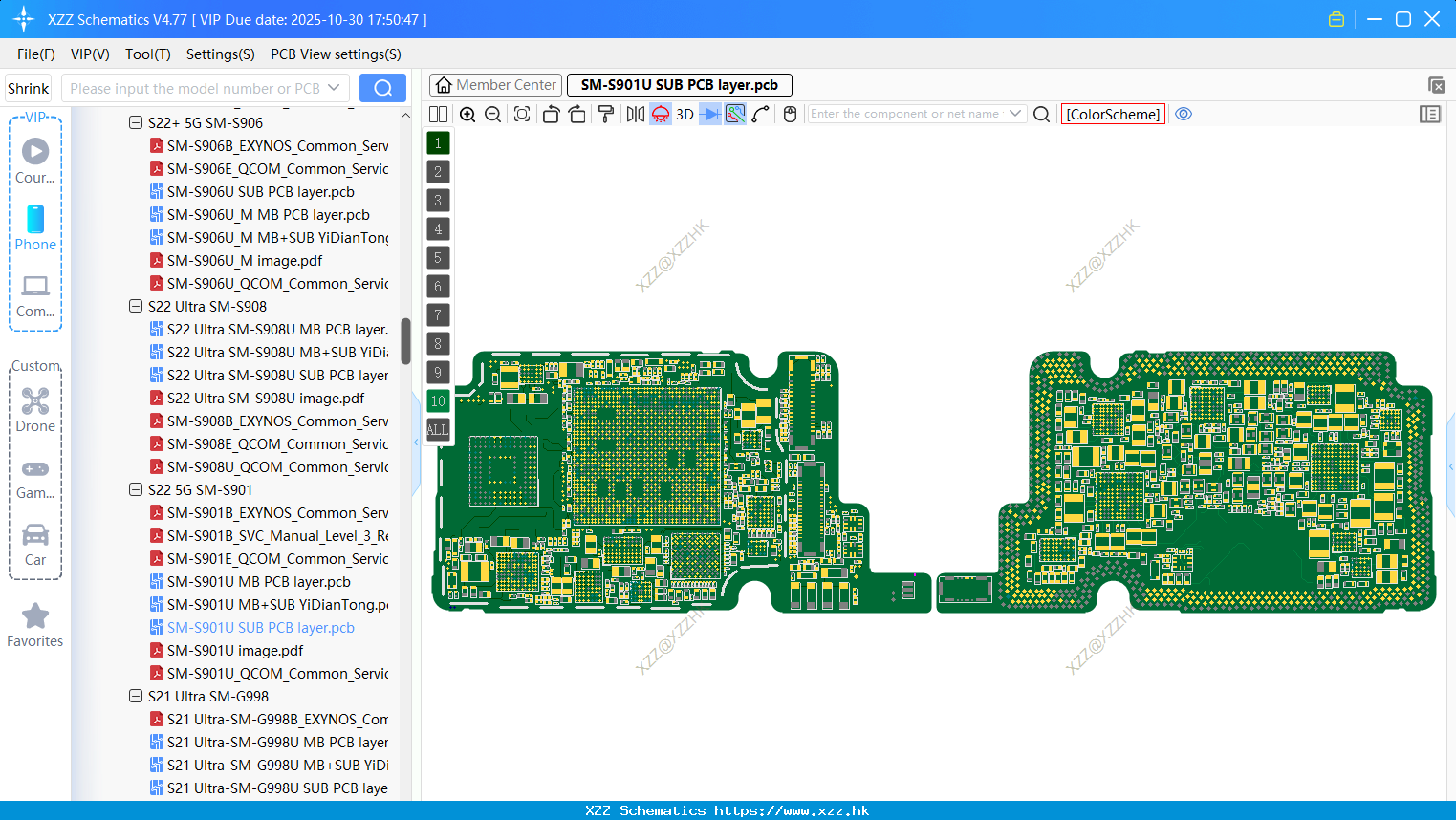 Samsung SM-S901U SUB PCB Layer